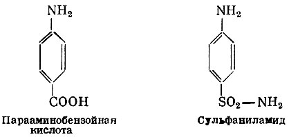 Парааминобензойна я кислота Сульфаниламид